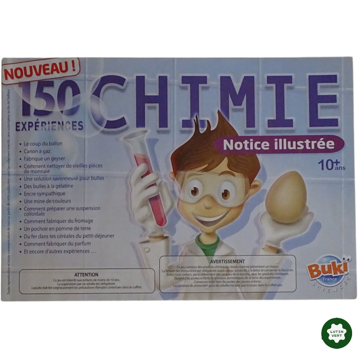 150 Experiences – Chimie sans danger d'occasion BUKI - Dès 10 ans | Ref 9170