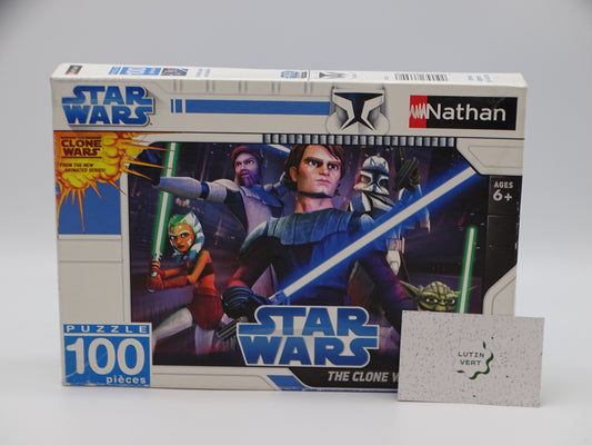 Puzzle Star Wars The Clone Wars « Un Jedi pour une bataille » d'occasion NATHAN - Dès 6 ans | Ref 13187
