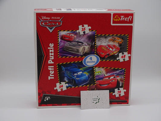 4 puzzles « Cars » Pixar d'occasion TREFL - Dès 4 ans | Ref 13189