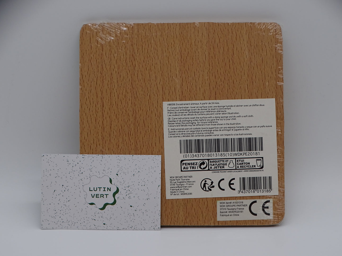 Puzzle éveil Montessori « Chat » d'occasion WDK - Dès 2 ans | Ref 13228