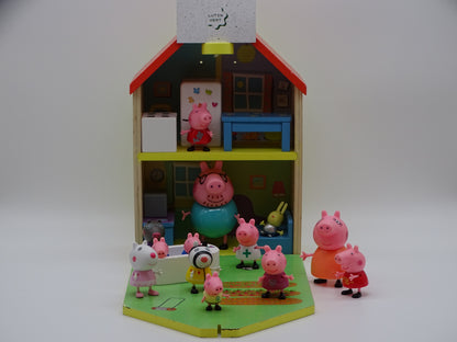 Maison en bois Peppa Pig avec figurines d'occasion GIOCHI PREZIOSI - Dès 3 ans | Ref 13231