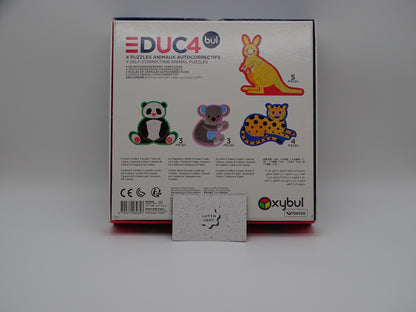 Puzzles animaux autocorrectifs d'occasion OXYBUL - Dès 2 ans | Ref 13242