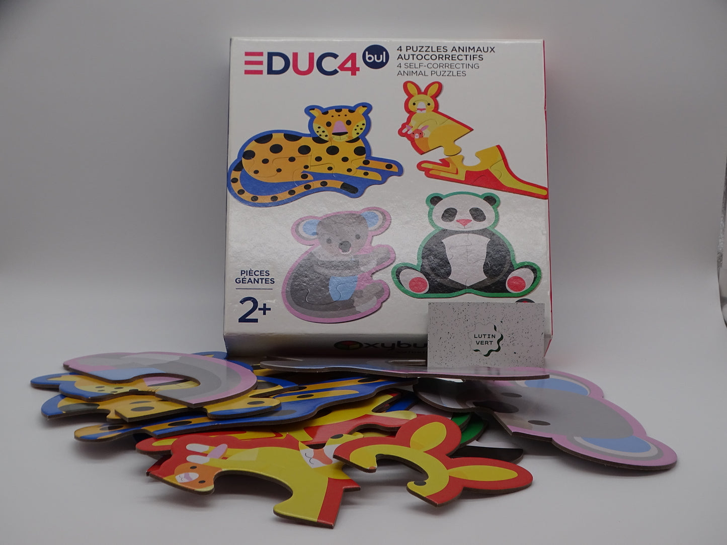 Puzzles animaux autocorrectifs d'occasion OXYBUL - Dès 2 ans | Ref 13242
