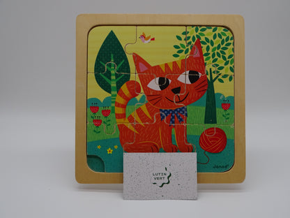 Puzzle 1er âge « Chat » d'occasion JANOD - Dès 1 an | Ref 13263