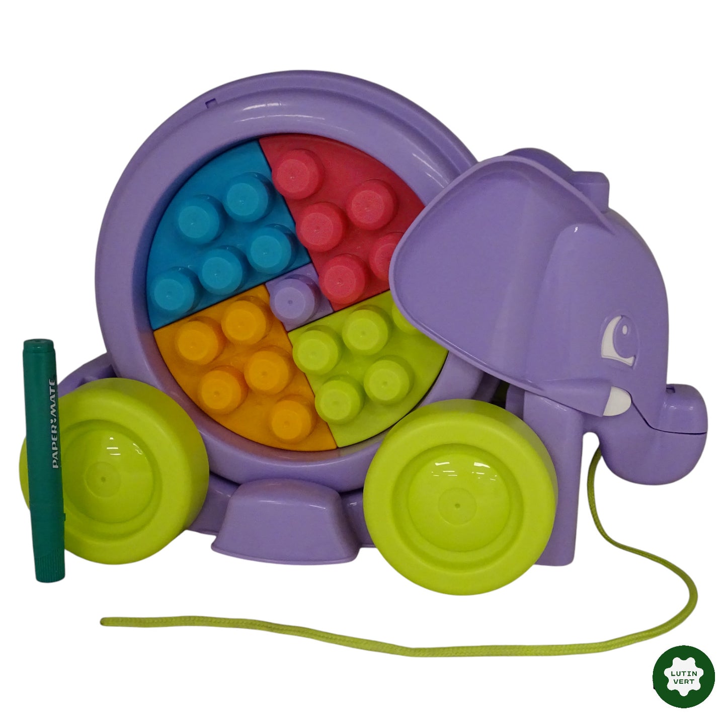 Elephant à tirer  d'occasion MEGA BLOCKS - Dès 3 ans | Ref 9334