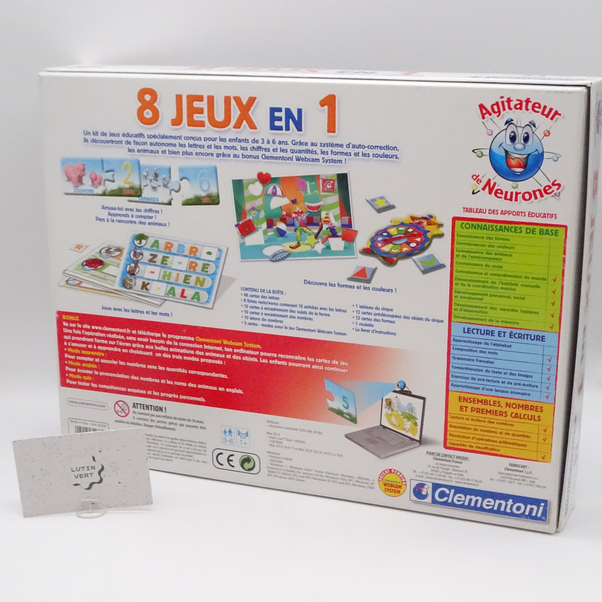 8 jeux en 1 CLEMENTONI - Dès 3 ans | Ref 15879