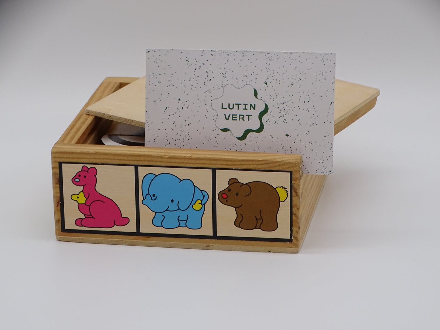 Puzzle animaux en bois d'occasion ROLDAN - Dès 1 an | Ref 13301