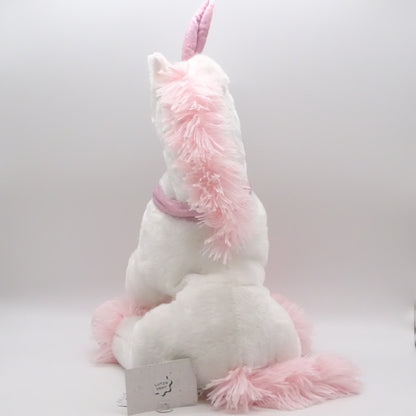 Peluche licorne blanche et rose LOGITOYS - Dès 3 ans | Ref 15920