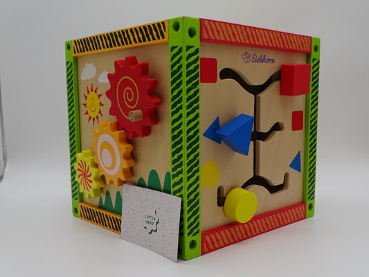 Cube d’activité en bois d'occasion EICHHORN - Dès 1 an | Ref 13327