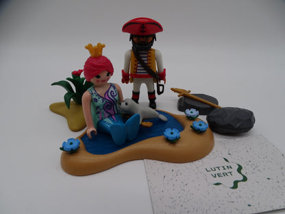 Playmobil pièce unique « La Sirène et le Boucanier » d'occasion PLAYMOBIL - Dès 4 ans | Ref 13345