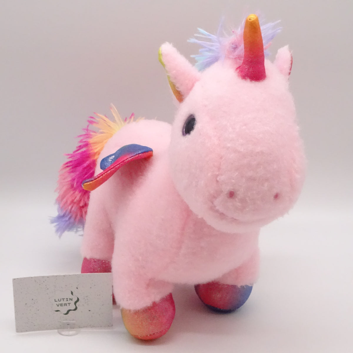 Peluche Licorne (rose et arc en ciel ) SANS MARQUE - Dès 3 ans | Ref 15960