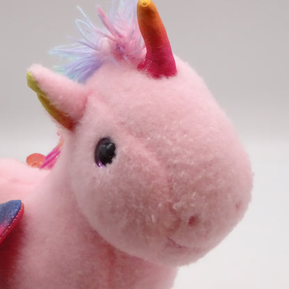 Peluche Licorne (rose et arc en ciel ) SANS MARQUE - Dès 3 ans | Ref 15960