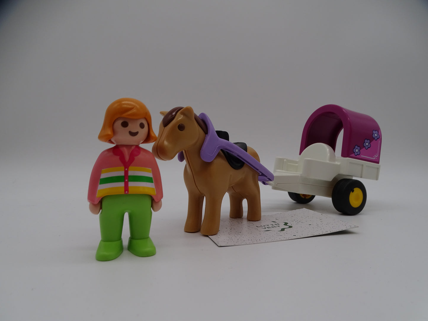 Playmobil 1 2 3 « Carriole avec cheval » 9390 d'occasion PLAYMOBIL - Dès 1 an | Ref 13344