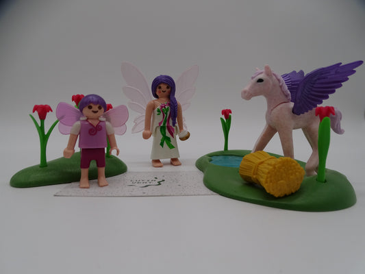 Playmobil pièce unique « Pégase et les fées » d'occasion PLAYMOBIL - Dès 4 ans | Ref 13339