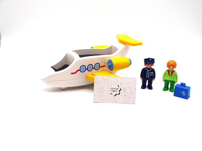 Playmobil 1,2,3 pièce unique «Avion de ligne » d'occasion PLAYMOBIL - Dès 4 ans | Ref 13351