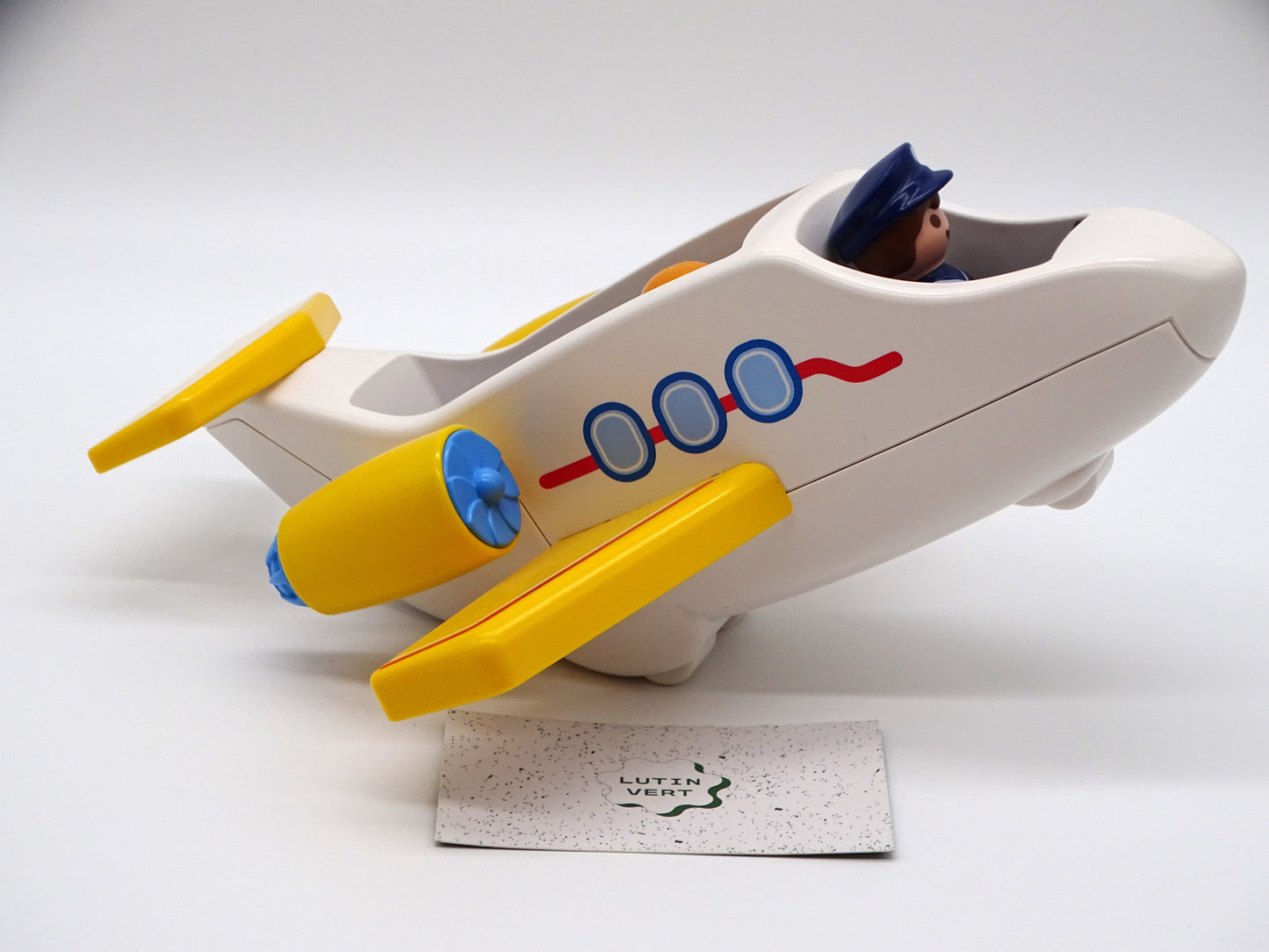 Playmobil 1,2,3 pièce unique «Avion de ligne » d'occasion PLAYMOBIL - Dès 4 ans | Ref 13351