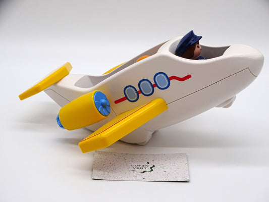 Playmobil 1,2,3 pièce unique «Avion de ligne » d'occasion PLAYMOBIL - Dès 4 ans | Ref 13351