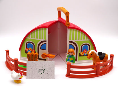 Playmobil 1,2,3 pièce unique «La ferme » d'occasion PLAYMOBIL - Dès 4 ans | Ref 13354