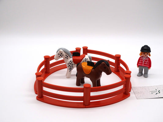 Playmobil 1,2,3 pièce unique «Le manège à chevaux » d'occasion PLAYMOBIL - Dès 4 ans | Ref 13355