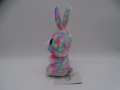 Peluche lapin multicolore d'occasion TY - Dès 3 ans | Lutin vert Ref 13382