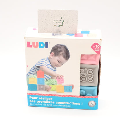 9 cubes Sensoriels emboitables LUDI - Dès 6 mois | Ref 16033