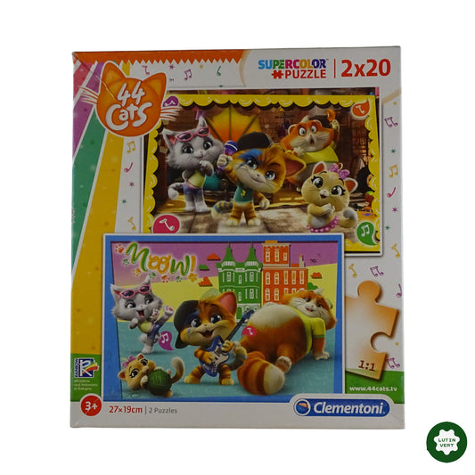 2 Puzzles Supercolor 20 pcs d'occasion CLEMENTONI - Dès 3 ans | Ref 9333