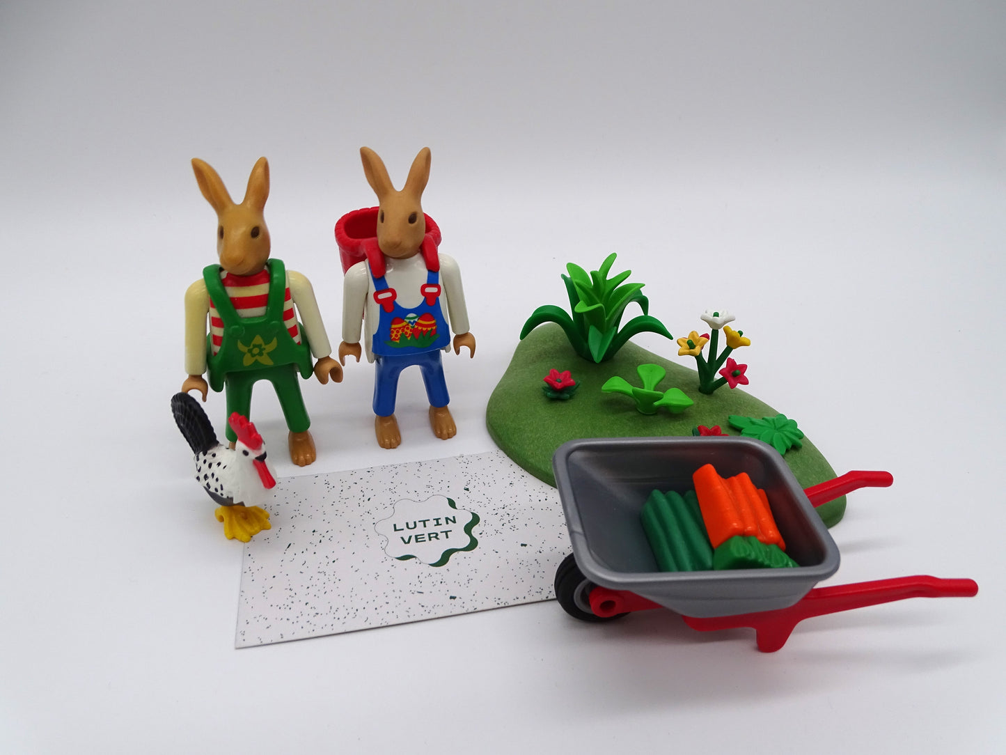 Playmobil pièce unique « Les Lapins jardiniers » d'occasion PLAYMOBIL - Dès 4 ans | Ref 13414