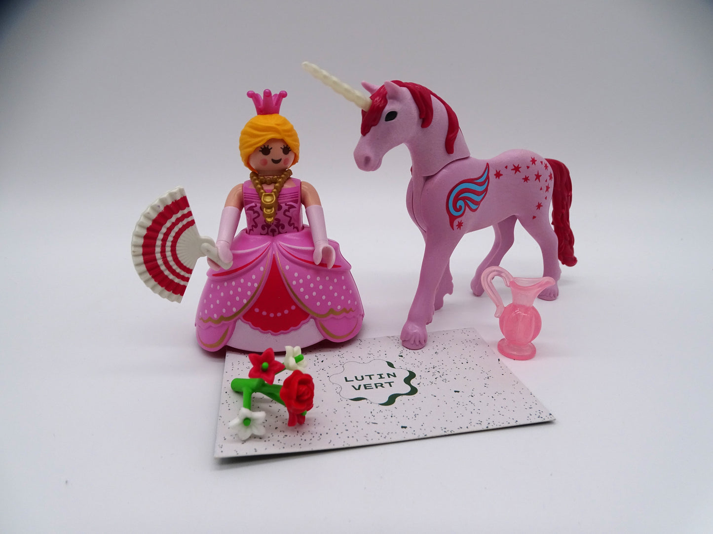 Playmobil pièce unique « Princesse et licorne rose » d'occasion PLAYMOBIL - Dès 4 ans | Ref 13410