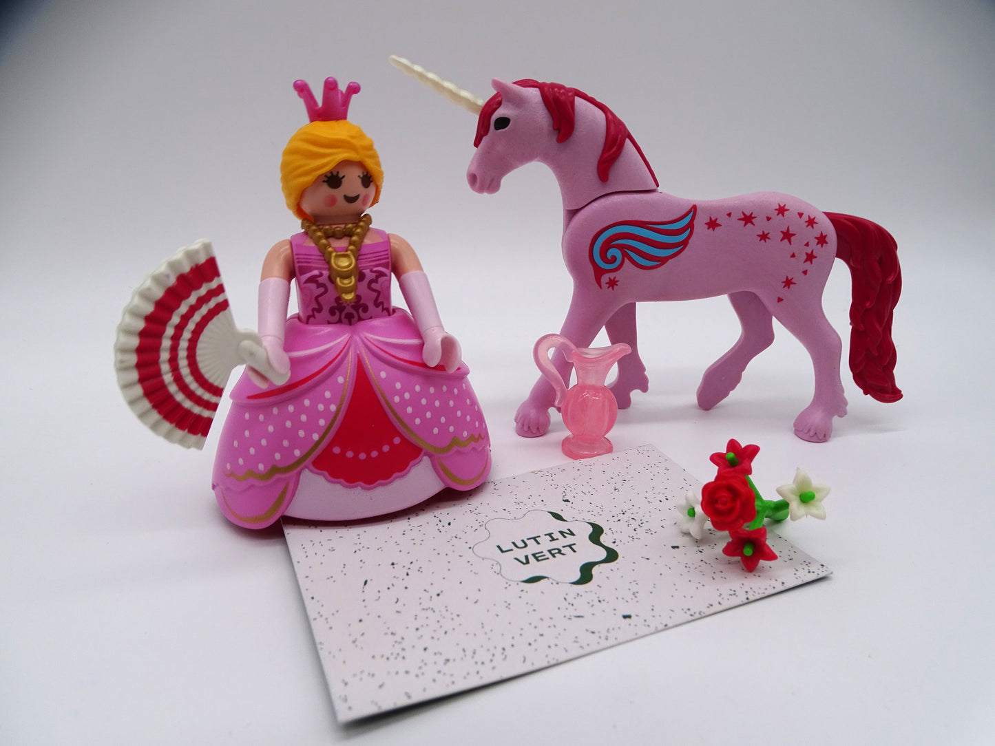 Playmobil pièce unique « Princesse et licorne rose » d'occasion PLAYMOBIL - Dès 4 ans | Ref 13410