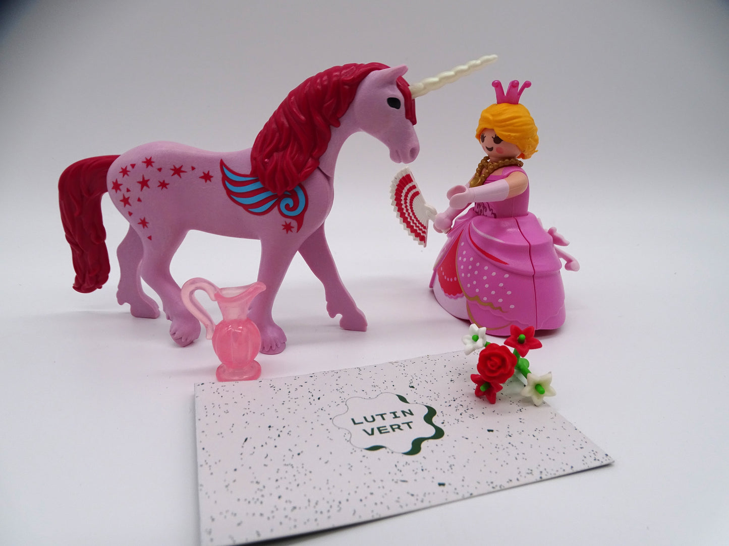 Playmobil pièce unique « Princesse et licorne rose » d'occasion PLAYMOBIL - Dès 4 ans | Ref 13410