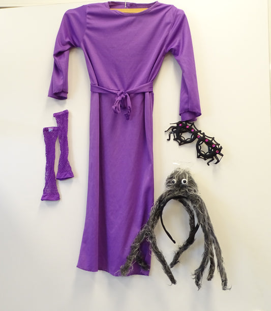 Costume Araignée Violette 7/8 ans SANS MARQUE - Dès 7 ans | Ref 16036