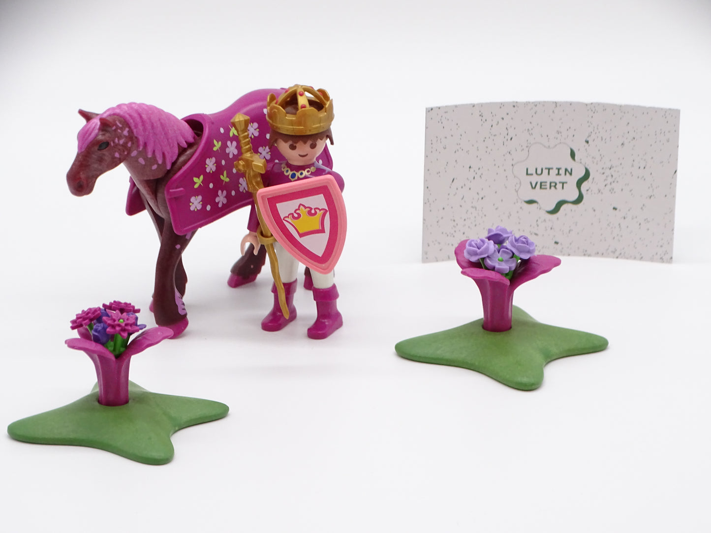 Playmobil pièce unique «Le Chevalier Lilas» d'occasion PLAYMOBIL - Dès 6 ans | Ref 13443