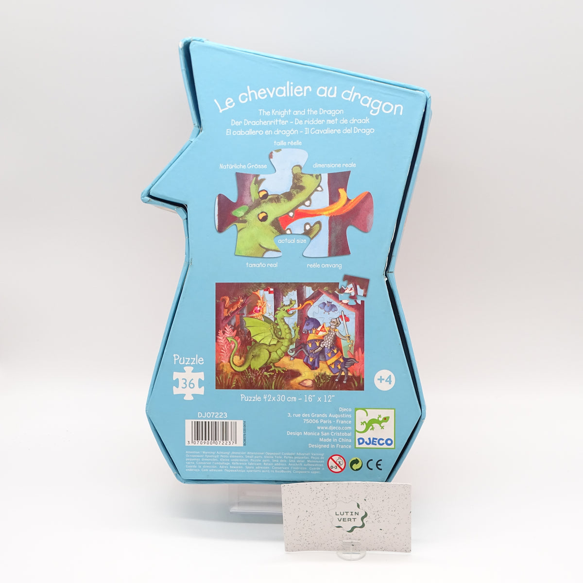 Puzzle Chevalier au Dragon DJECO - Dès 4 ans | Ref 16068