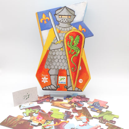 Puzzle Chevalier au Dragon DJECO - Dès 4 ans | Ref 16068