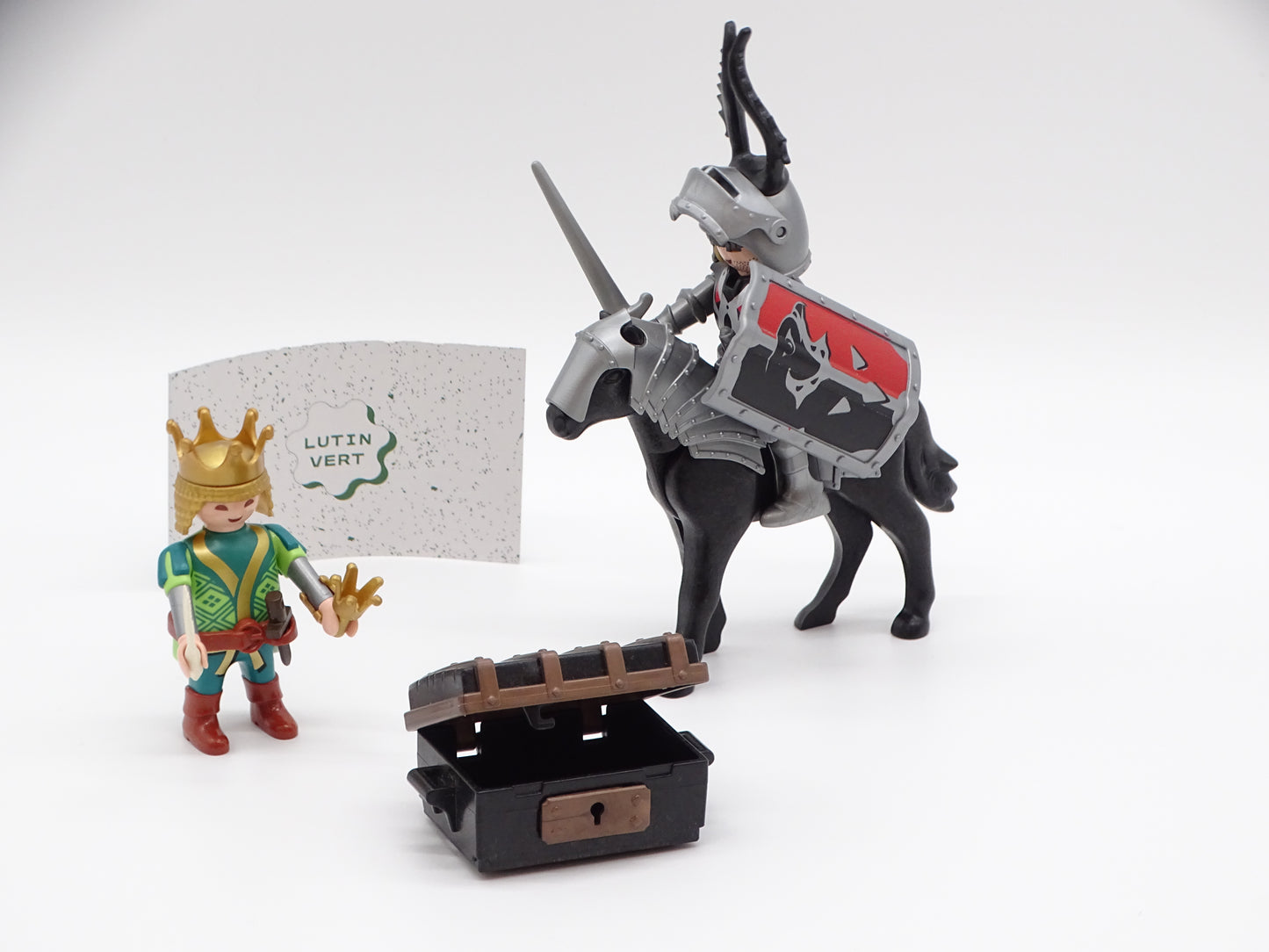 Playmobil pièce unique « Chevalier et son laquais » d'occasion PLAYMOBIL - Dès 4 ans | Ref 13455