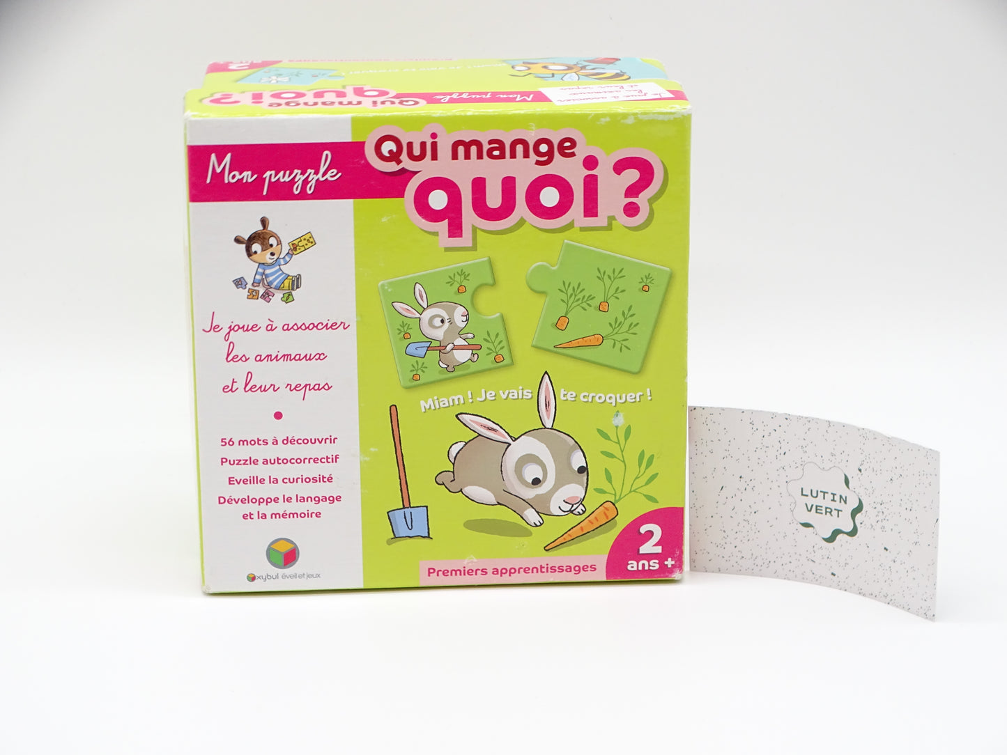 Mon Puzzle « Qui mange quoi? » d'occasion OXYBUL - Dès 2 ans | Ref 13474