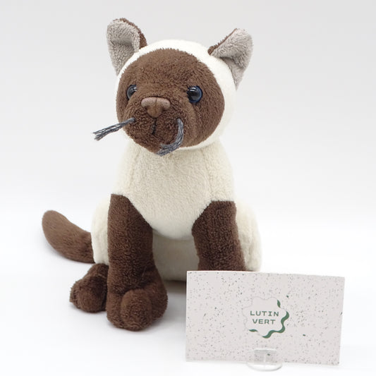 Peluche chat siamois JEMINI - Dès Naissance | Ref 16072