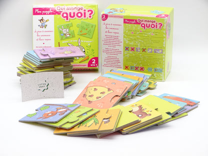 Mon Puzzle « Qui mange quoi? » d'occasion OXYBUL - Dès 2 ans | Ref 13474