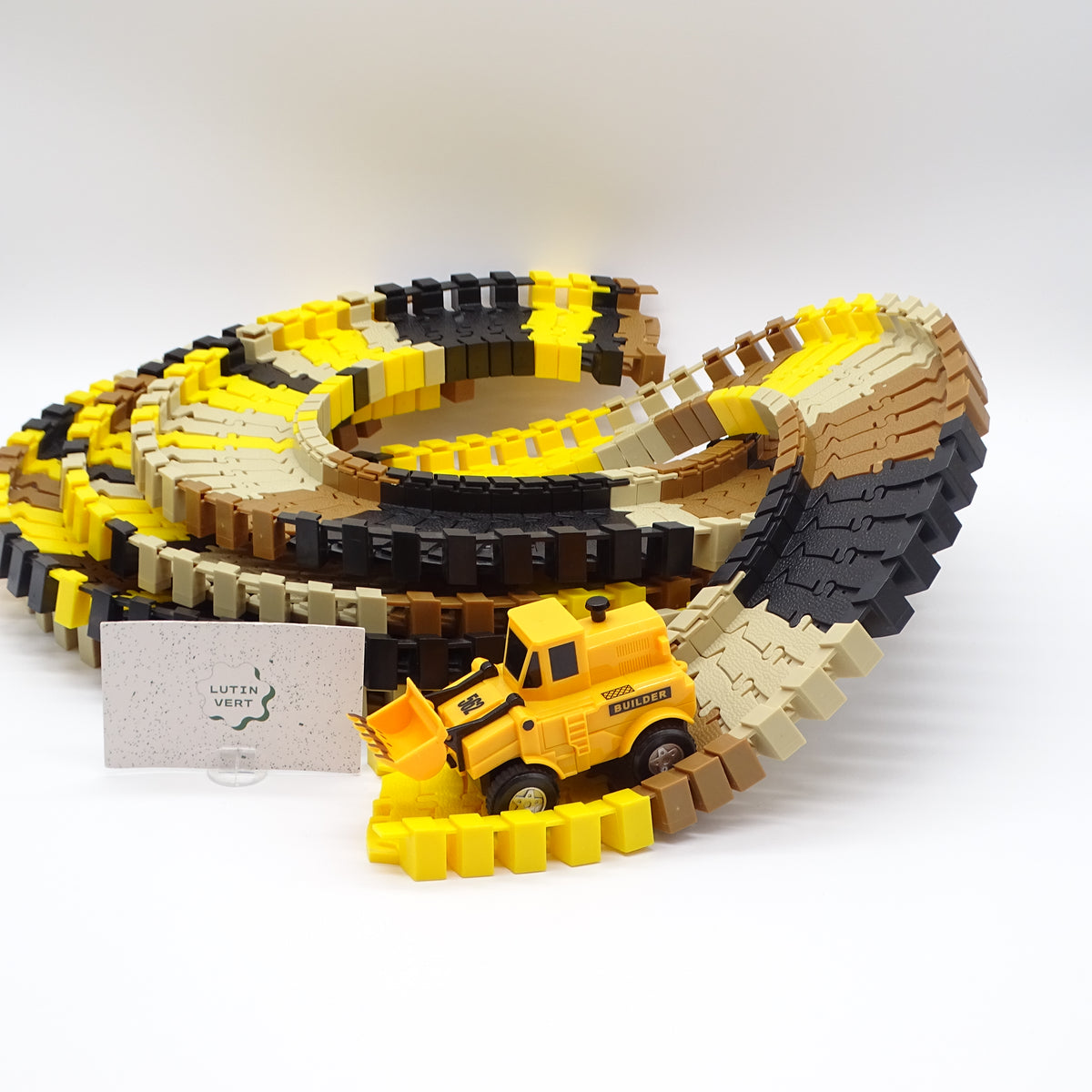 Circuit flexible avec un bulldozer éléctrique OXYBUL - Dès 3 ans | Ref 16080
