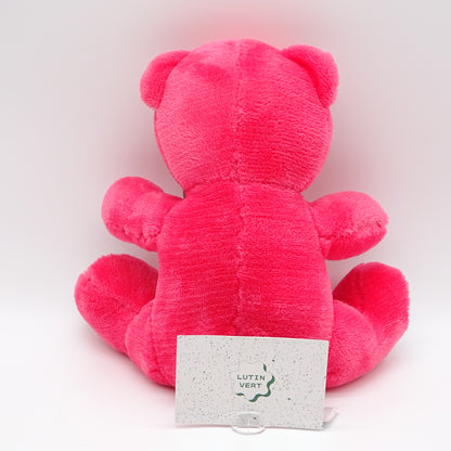 Ourson rose fluo NOCIBÉ - Dès 3 ans | Ref 16115