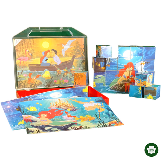 Puzzle Ariel la Petite Sirène de 24 cubes d'occasion CLEMENTONI - Dès 4 ans | Lutin Vert