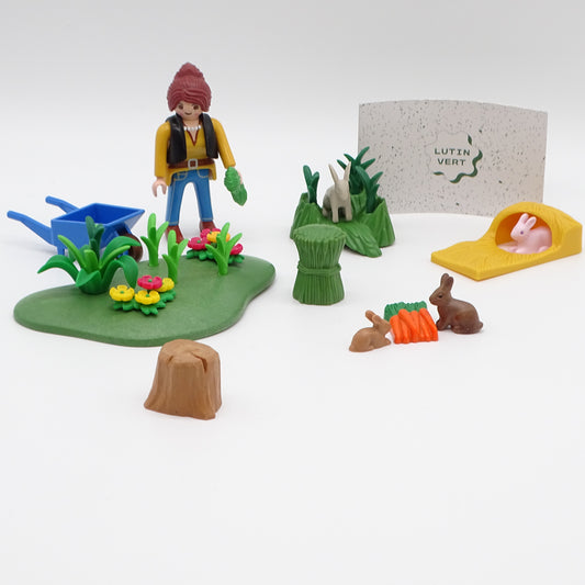 Playmobil pièce unique «Le refuge des Lapins » d'occasion PLAYMOBIL - Dès 4 ans | Ref 13485