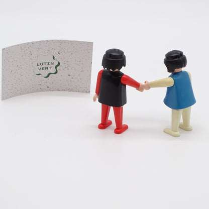Lot de 2 personnages Playmobil Geobra année 1974 d'occasion PLAYMOBIL - Dès 4 ans | Ref 13482
