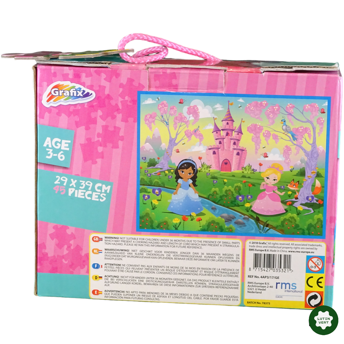 Puzzles de Princesses pour jeunes enfants d'occasion GRAFIX - Dès 5 ans | Lutin Vert