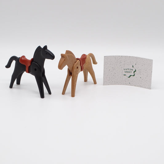Lot de 2 chevaux Playmobil Geobra année 1974 d'occasion PLAYMOBIL - Dès 4 ans | Ref 13487