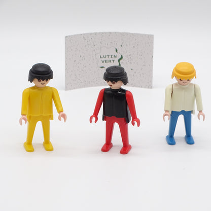 3 Personnages Géobra 1974 d'occasion PLAYMOBIL - Dès 4 ans | Ref 13491