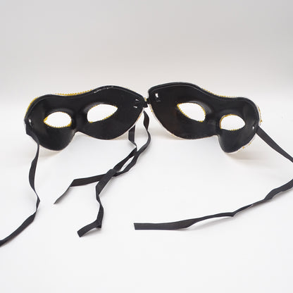 Masque Vénitien femme doré et blanc SANS MARQUE - Dès 15 ans | Ref 16142