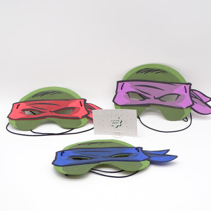 3 Masques Tortues ninja (rouge,bleu,violet) VIACOM - Dès 4 ans | Ref 16148