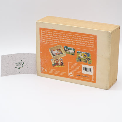 Mes premiers cubes en bois d'occasion NATURE & DÉCOUVERTES - Dès 3 ans | Ref 13534