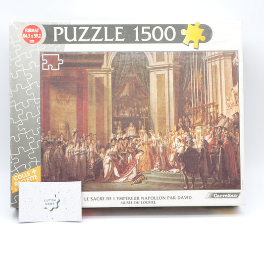 Puzzle 1500 pièces « Le sacre de l’Empereur » d'occasion CARREFOUR - Dès 12 ans | Ref 13532